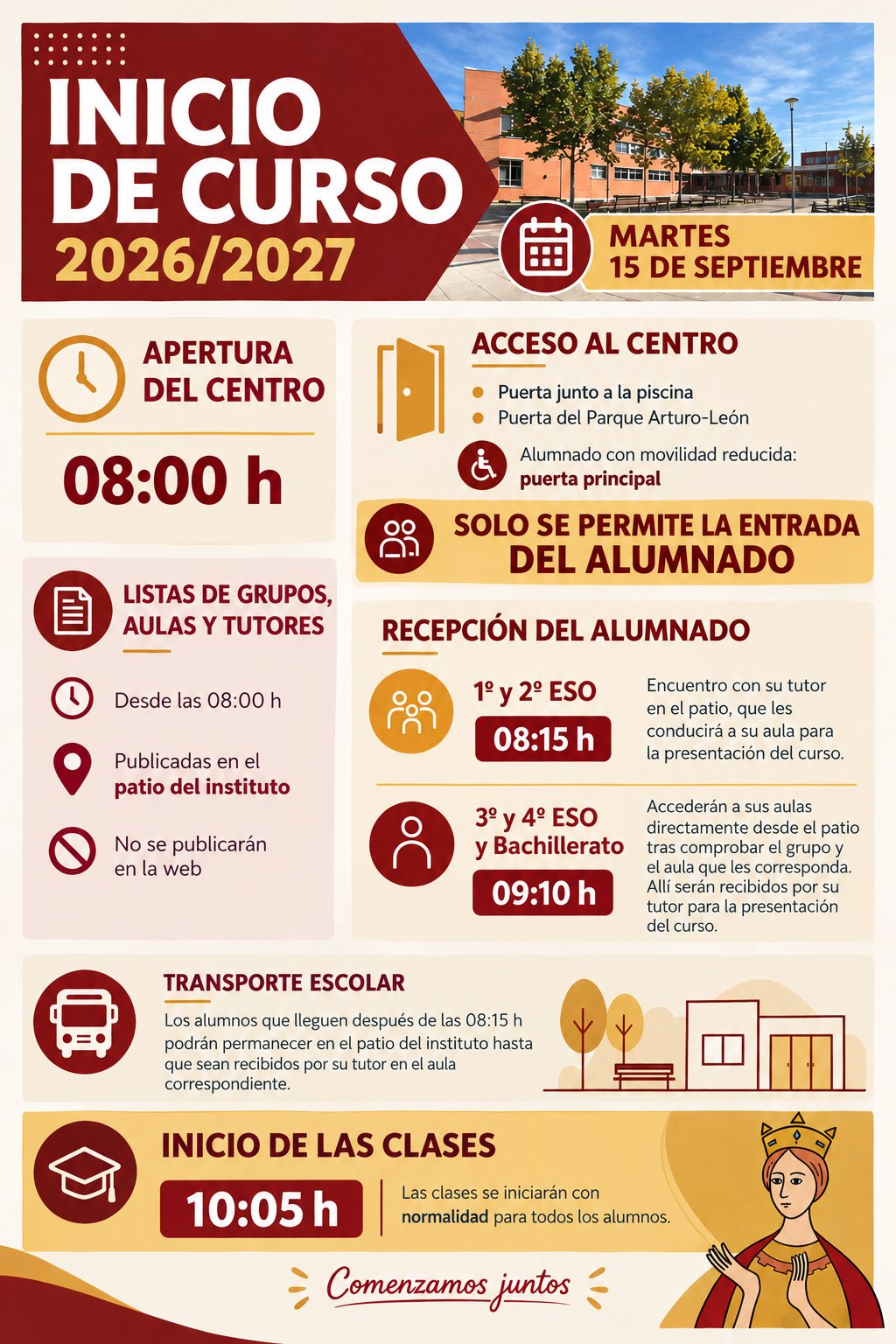 Cartel comienzo de curso 26_27
